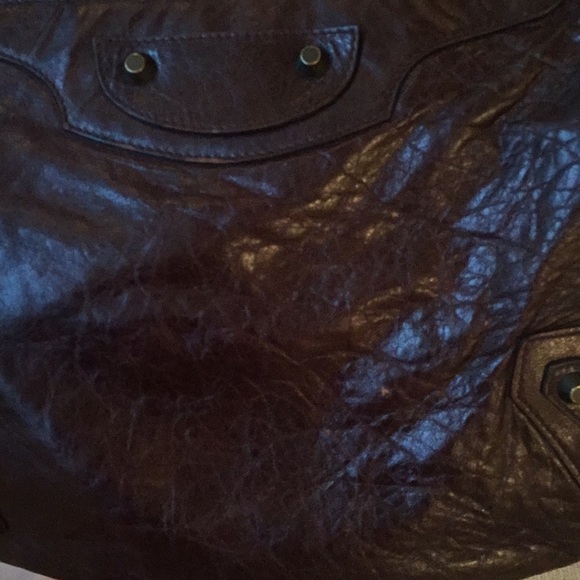 Balenciaga Leather Messenger Bag - Mogano - Picture 3 of 5